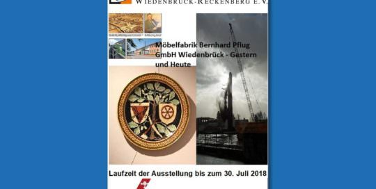 Plakat Ausstellung Möbelfabrik Pflug