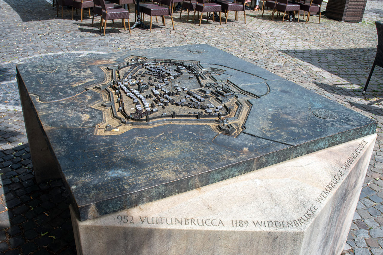 Bronzestadtplan Wiedenbrück