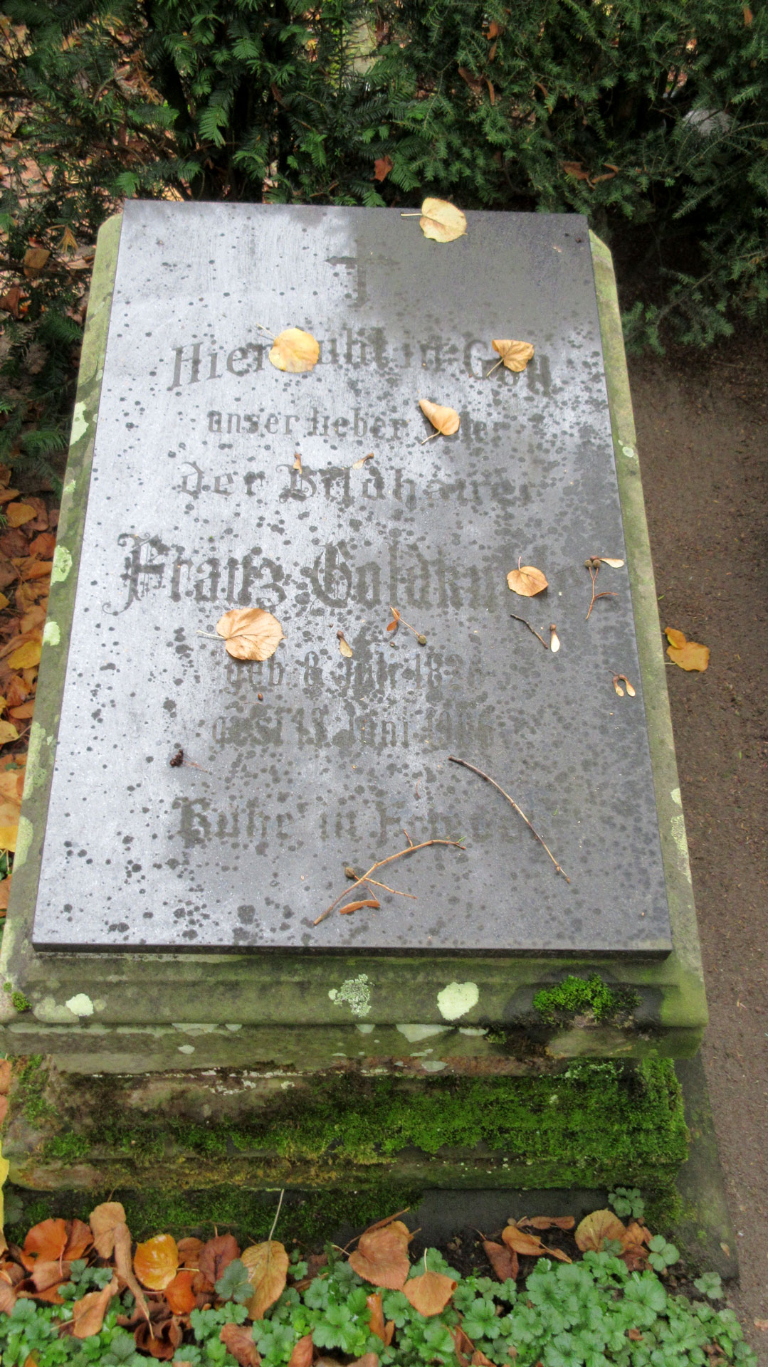 Grabmal Bildhauer Franz Anton Goldkuhle