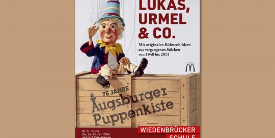Plakat Die Augsburger Puppenkiste im Wiedenbrücker Schule Museum