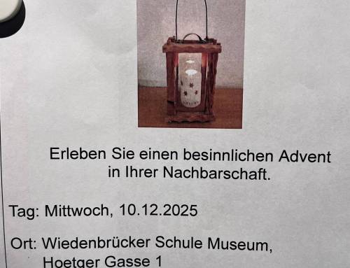 Treffpunkt Advent am 10.12.2025 im Museum