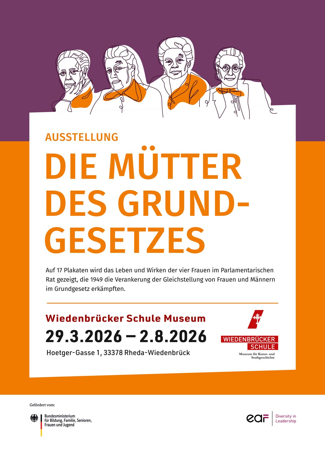 Plakat Die Mütter des Grundgesetzes